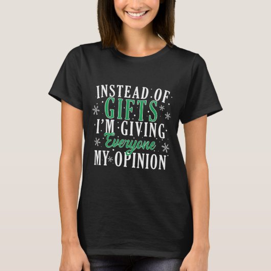 Instead Of I'm Giving Everyone My Onion Funny Xmas T-Shirt (Vorderseite)