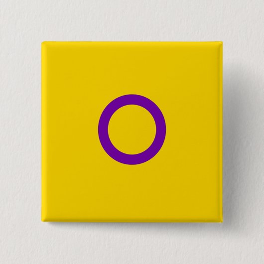 Instersex Flag Button (Vorderseite)