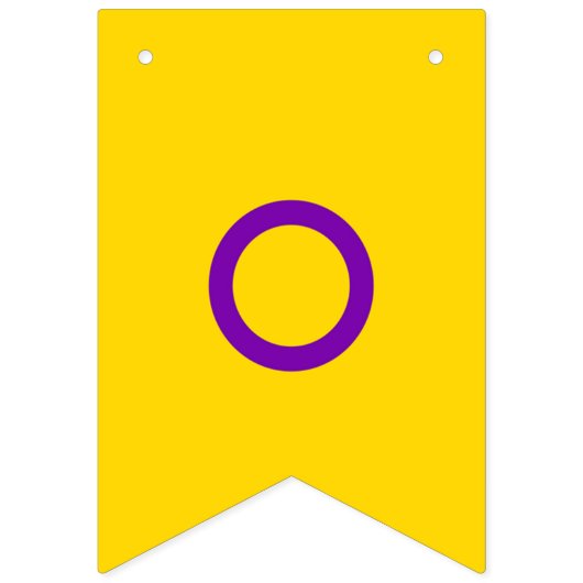 Instersex Flag Wimpelkette (Zweite Fahne)
