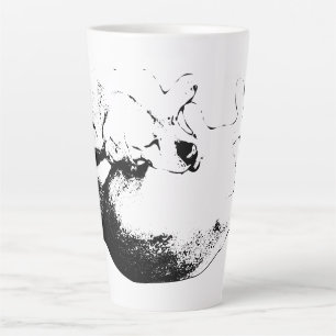 Instinkt in Tinte Milchtasse