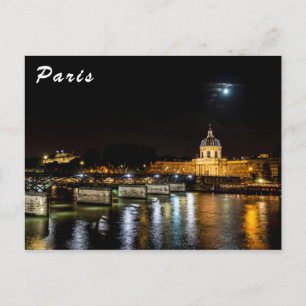 Institut de France und Pont des Arts - Paris Postkarte