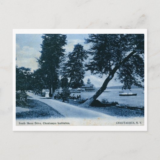 Institution, Chautauqua, NY Vintag Postkarte (Vorderseite)