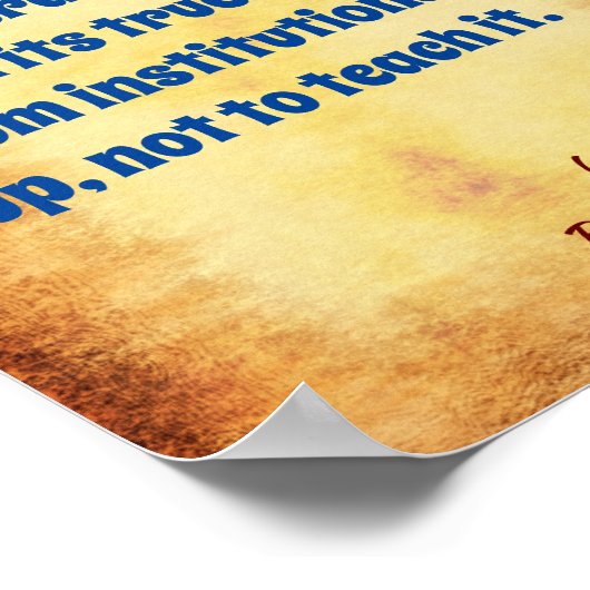 Institutionen Poster (Ecke)