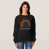 Instructional Assistant Boho Rainbow Graduation Ap Sweatshirt (Vorne ganz)