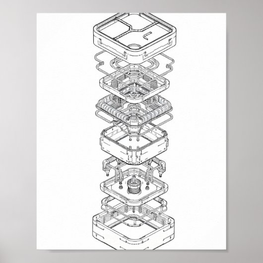 Instructional Design: Modular Machine Assembly Poster (Vorne)