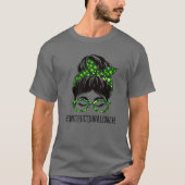Instructioner Coach Messy Bun St Patrick's Day Sha T-Shirt (Vorderseite)