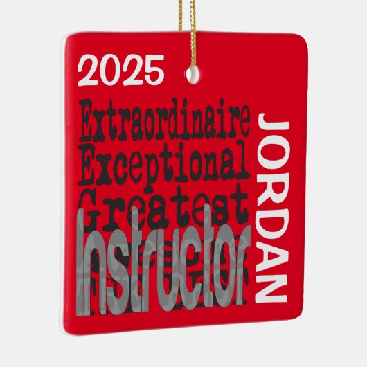 Instructor Extraordinaire CUSTOM Keramikornament (Rechts)