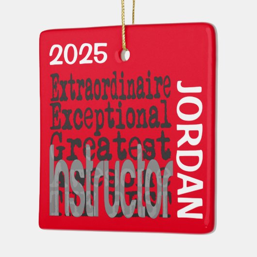Instructor Extraordinaire CUSTOM Keramikornament (Links)