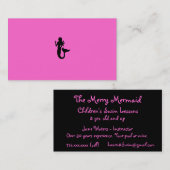 Instructor_Mermaid-themed das Schwimmen der Kinder Visitenkarte (Vorne/Hinten)