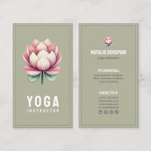 instructor yoga pilates flor de loto rosa verde