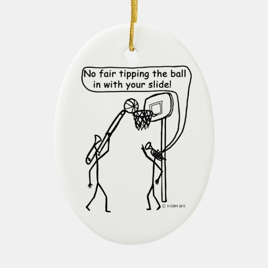 Instrument Basketball Keramikornament (Vorne)