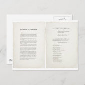 Instrument der Kapitulation für Japan im Zweiten W Postkarte (Vorne/Hinten)