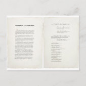 Instrument der Kapitulation für Japan im Zweiten W Postkarte (Vorderseite)