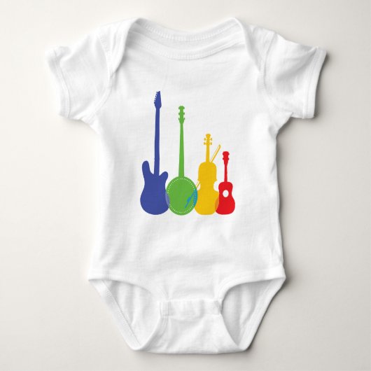 Instrument-Farbe Baby Strampler (Vorderseite)