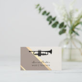 Instrument für Musiklehrer Visitenkarte (Stehend Vorderseite)