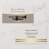 Instrument für Musiklehrer Visitenkarte (Vorne/Hinten)