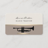 Instrument für Musiklehrer Visitenkarte (Vorderseite)
