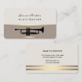 Instrument für Musiklehrer Visitenkarte (Vorne/Hinten)