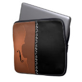 Instrument für Violinmusik Laptopschutzhülle (Vorderseite Links)