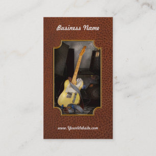 Instrument - Gitarre - Spielen in einer Band Visitenkarte