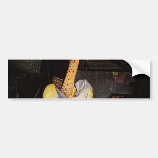 Instrument - Gitarre - spielend in einer Band Autoaufkleber