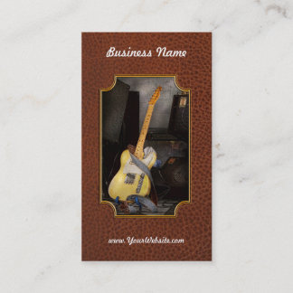 Instrument - Gitarre - spielend in einer Band Visitenkarte