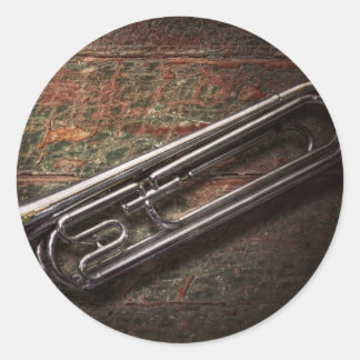 Instrument - Horn - Der Fehler Runder Aufkleber