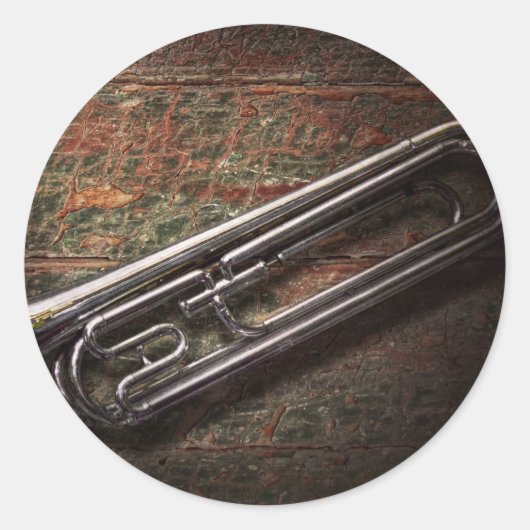 Instrument - Horn - Der Fehler Runder Aufkleber (Vorderseite)