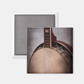 Instrument - String - Ein typisches Banjo Magnet (Vorderseite/Rückseite)