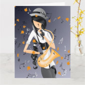 Instrumental sounds of nature Greetings Card Karte (Gelbe Blume)