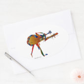 Instrumentalist Ovaler Aufkleber (Umschlag)