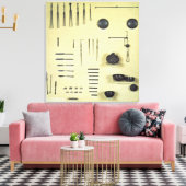 Instrumente aus einem Okulistienfall, aus Reims Leinwanddruck (Insitu (Wohnzimmer))
