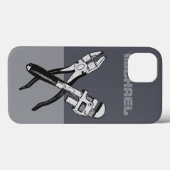 INSTRUMENTE benutzerdefinierte Monogramm-Hüllen Case-Mate iPhone Hülle (Rückseite (Horizontal))