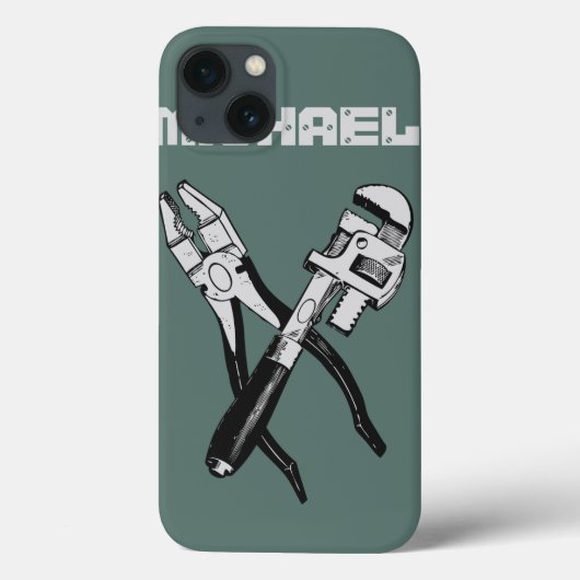 INSTRUMENTE benutzerdefinierte Monogramm-Hüllen Case-Mate iPhone Hülle (Rückseite)