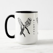 INSTRUMENTE benutzerdefinierte Monogramm-Tasse Tasse (Links)
