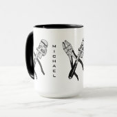 INSTRUMENTE benutzerdefinierte Monogramm-Tasse Tasse (Vorderseite Links)