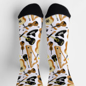 Instrumente der Mariachi-Band Gemustert Socken (Oben)