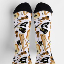Instrumente der Mariachi-Band Gemustert Socken