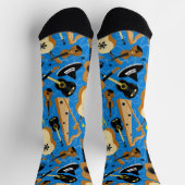 Instrumente der Mariachi-Band Gemustert Socken (Oben)