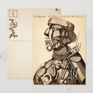 Instrumente der menschlichen Ernährung - Kochen Postkarte