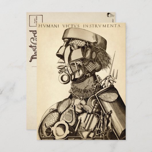 Instrumente der menschlichen Gesundheit - Kochen Postkarte (Vorne/Hinten)