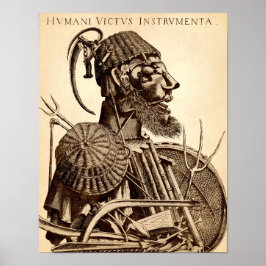 Instrumente der menschlichen Gesundheit - Landwirt Poster