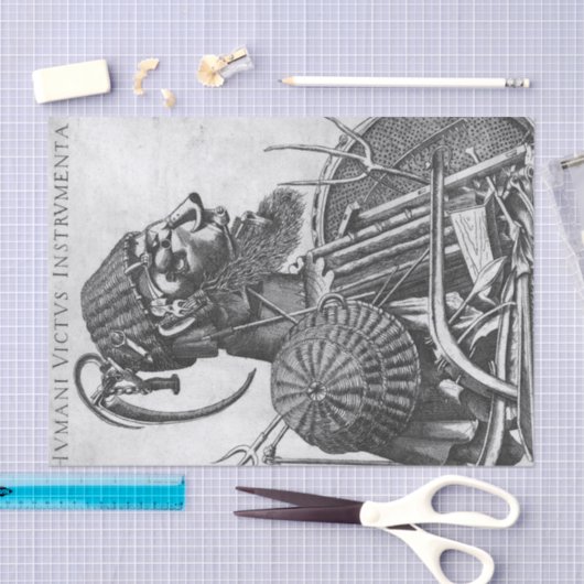 Instrumente der menschlichen Trägheit, Arcimboldo Seidenpapier (Handwerk)