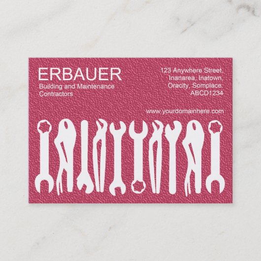 Instrumente des Handels (Chubby) - Red Tex Visitenkarte (Vorderseite)