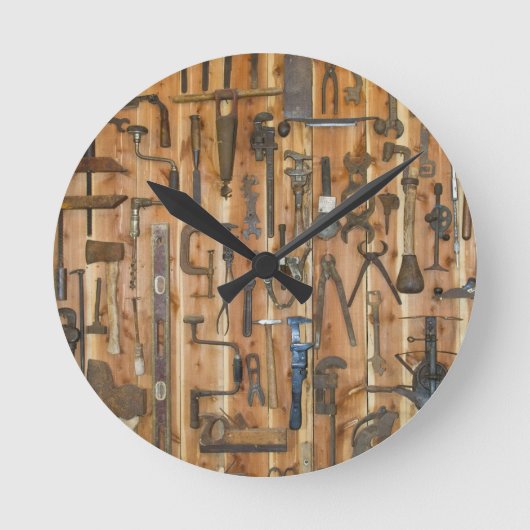 Instrumente des Handels Runde Wanduhr (Vorderseite)