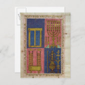 Instrumente des Tempels Postkarte (Vorne/Hinten)