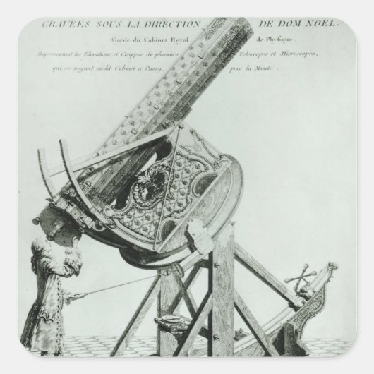 Instrumente d'optique' von Dom Weihnachten Quadratischer Aufkleber (Vorderseite)