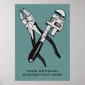 INSTRUMENTE Farbe und Textplakat Poster (Vorne)