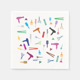 Instrumente für den Haarstil 2 Serviette