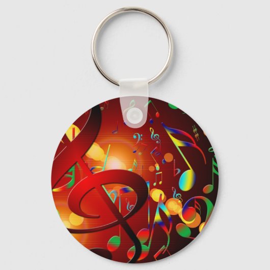 Instrumente für Musik, Musik und Tanz Schlüsselanhänger (Vorderseite)